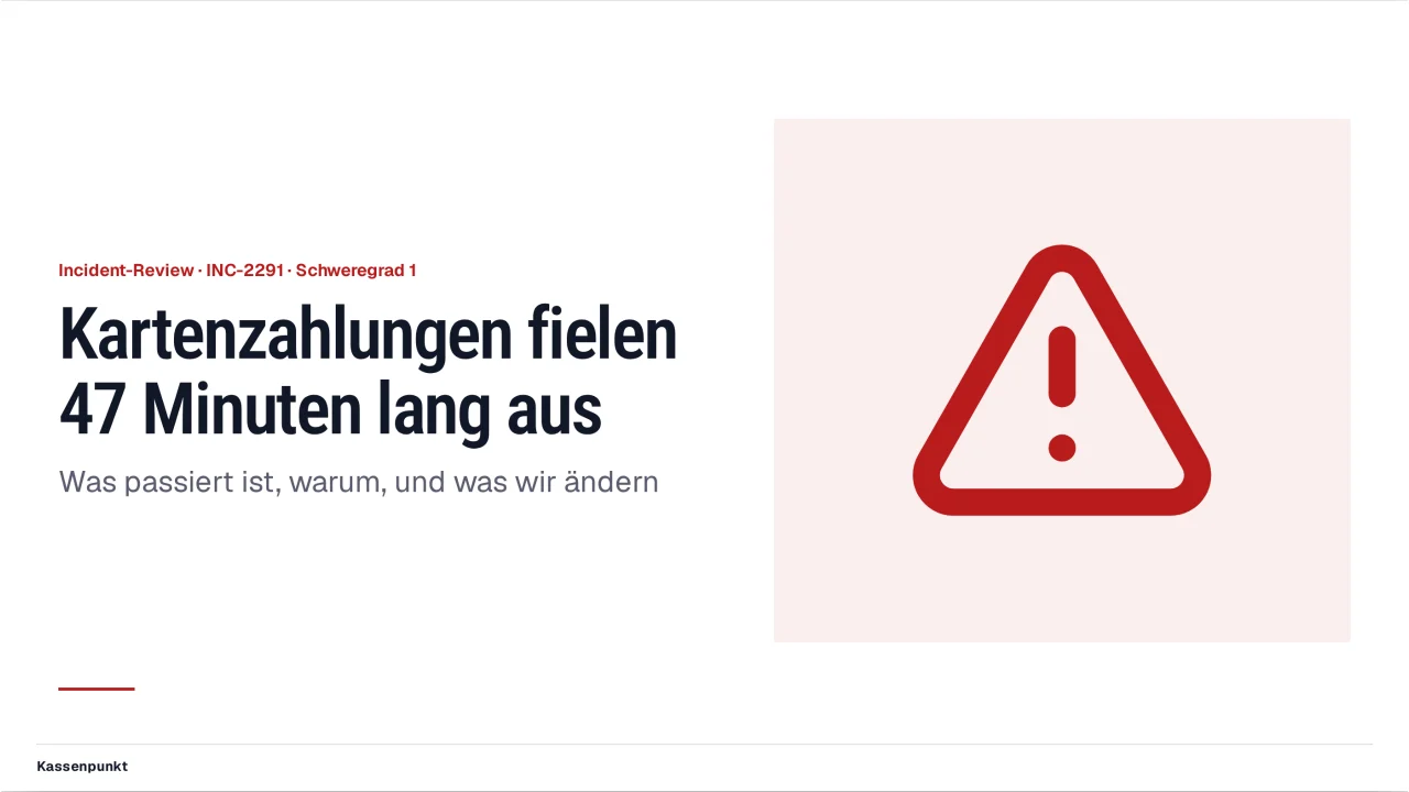 Screenshot von Incident-Review