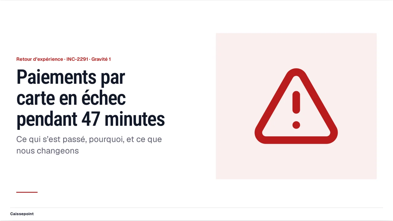 Capture de Retour d’incident