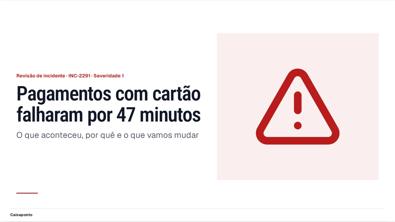 Captura de Revisão de incidente