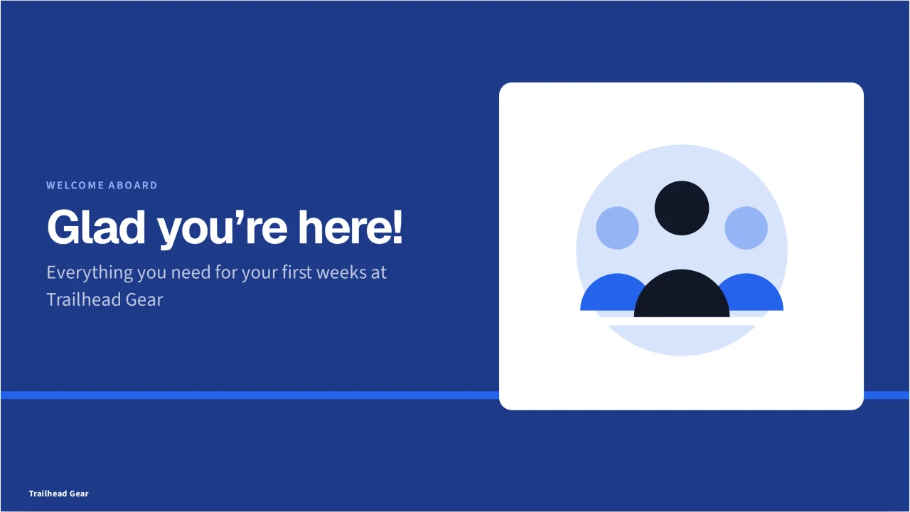 Screenshot of Welcome Aboard