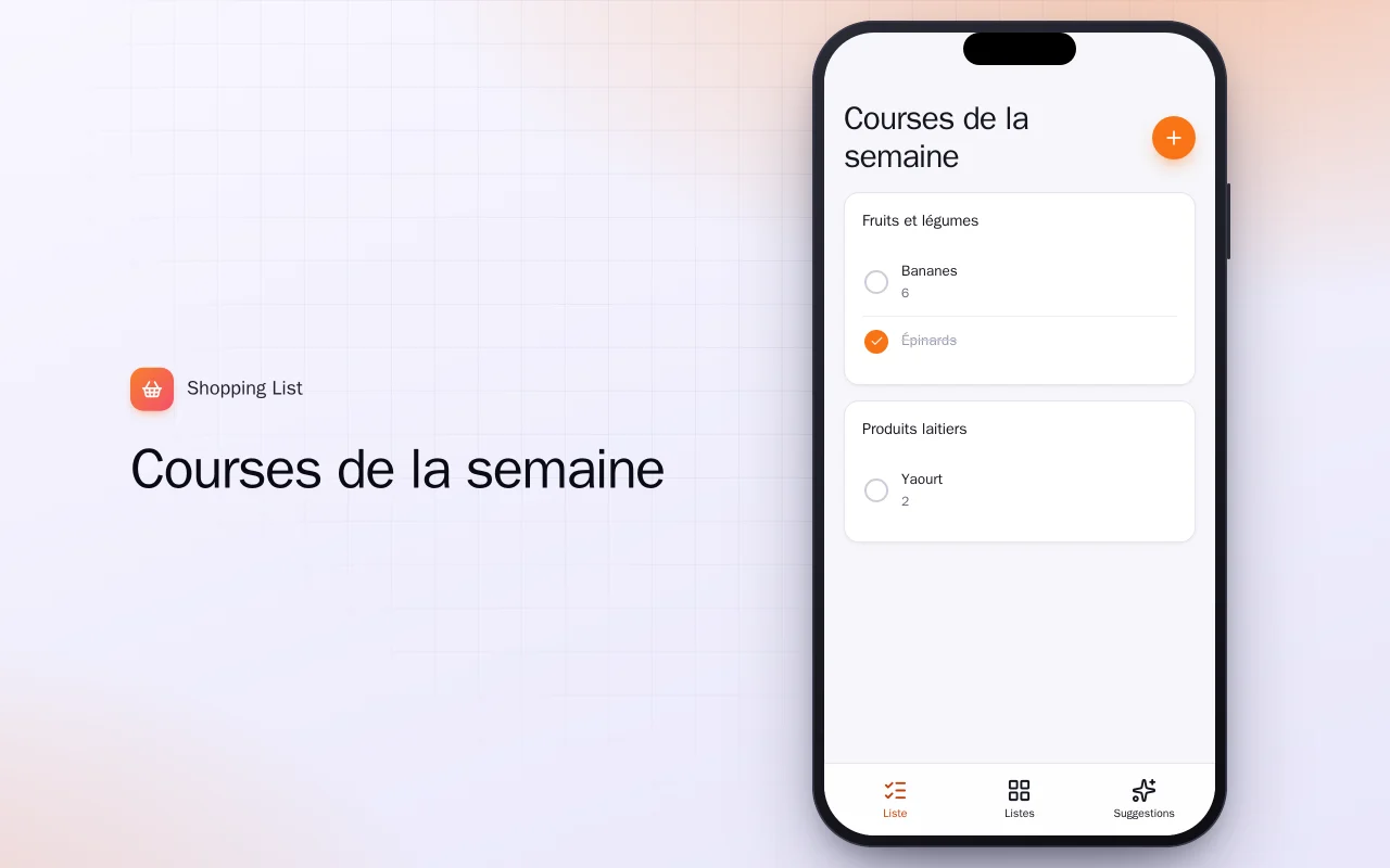 Liste de courses (Flutter) : l’écran Courses de la semaine