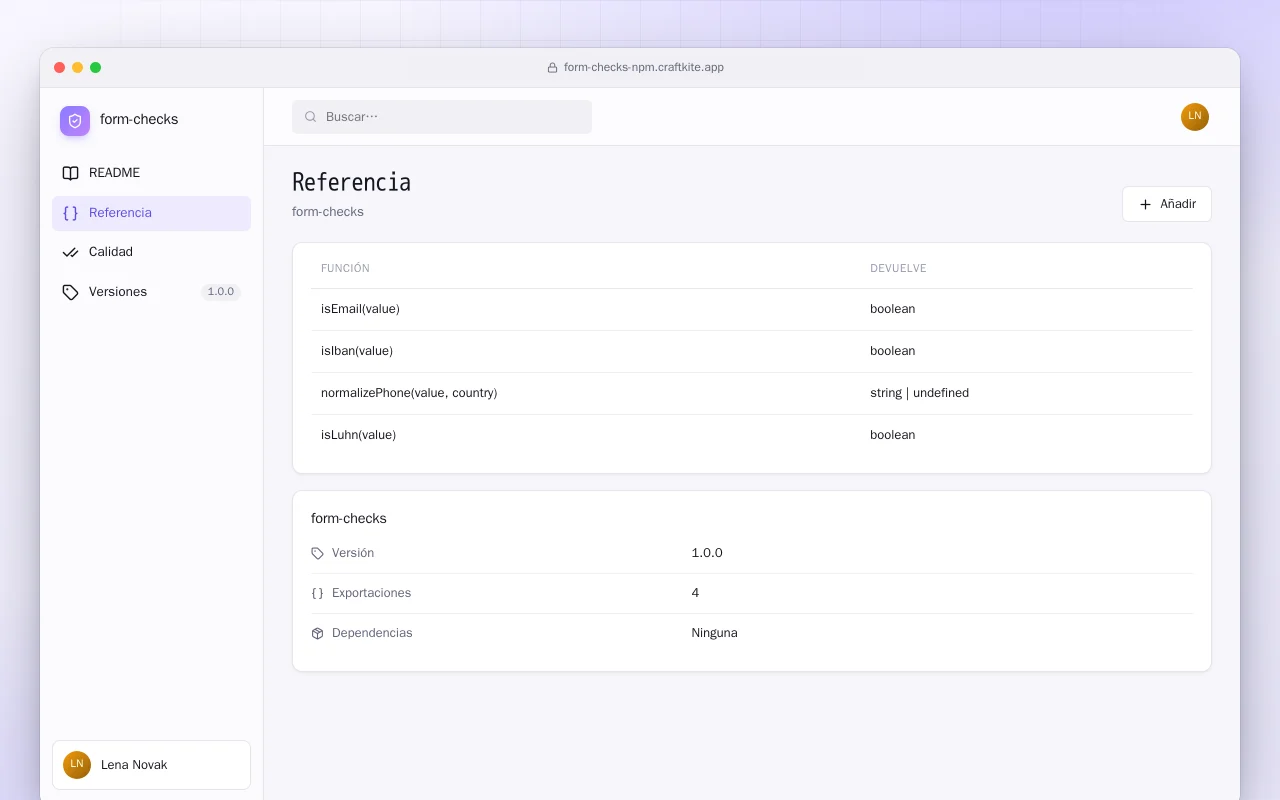 Validaciones de formulario (TypeScript): la pantalla Referencia