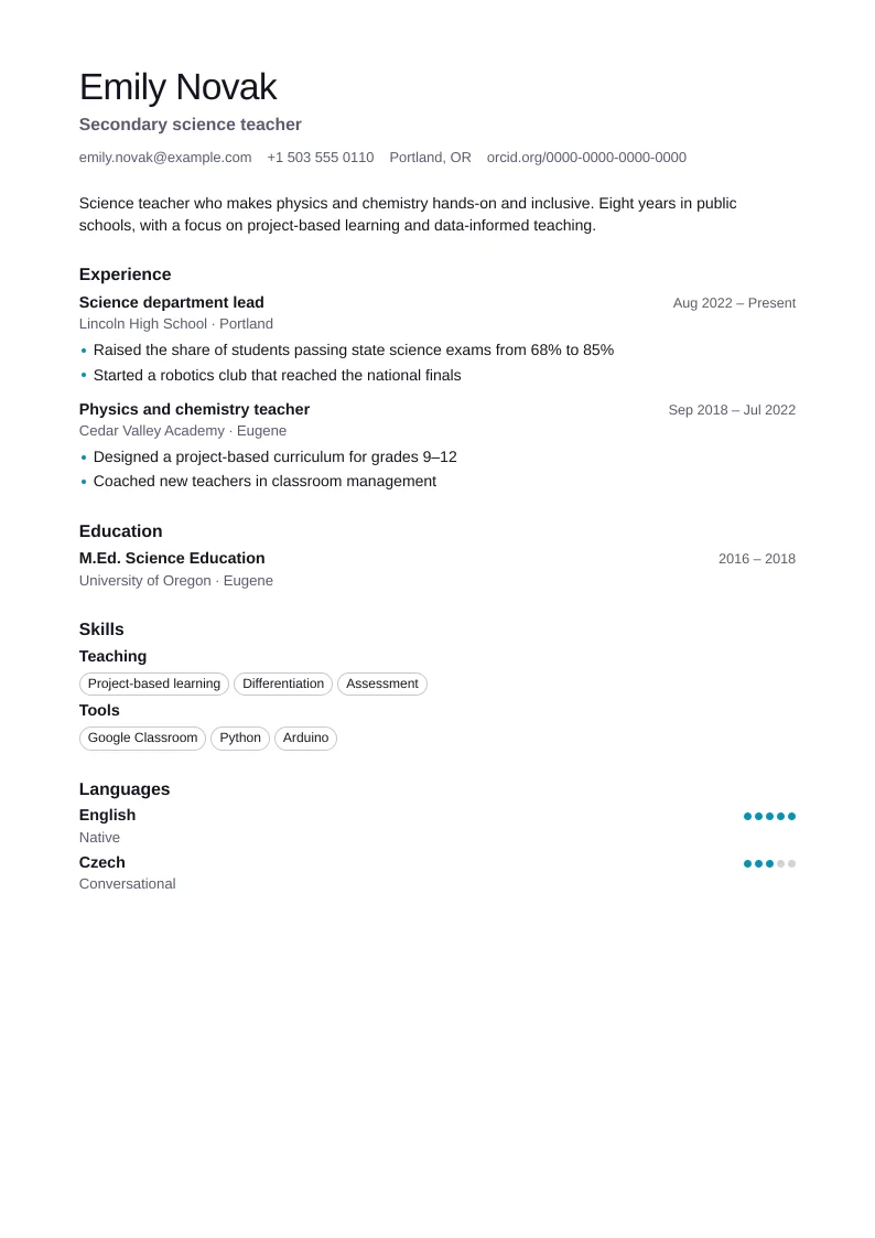 Screenshot of Graduate
