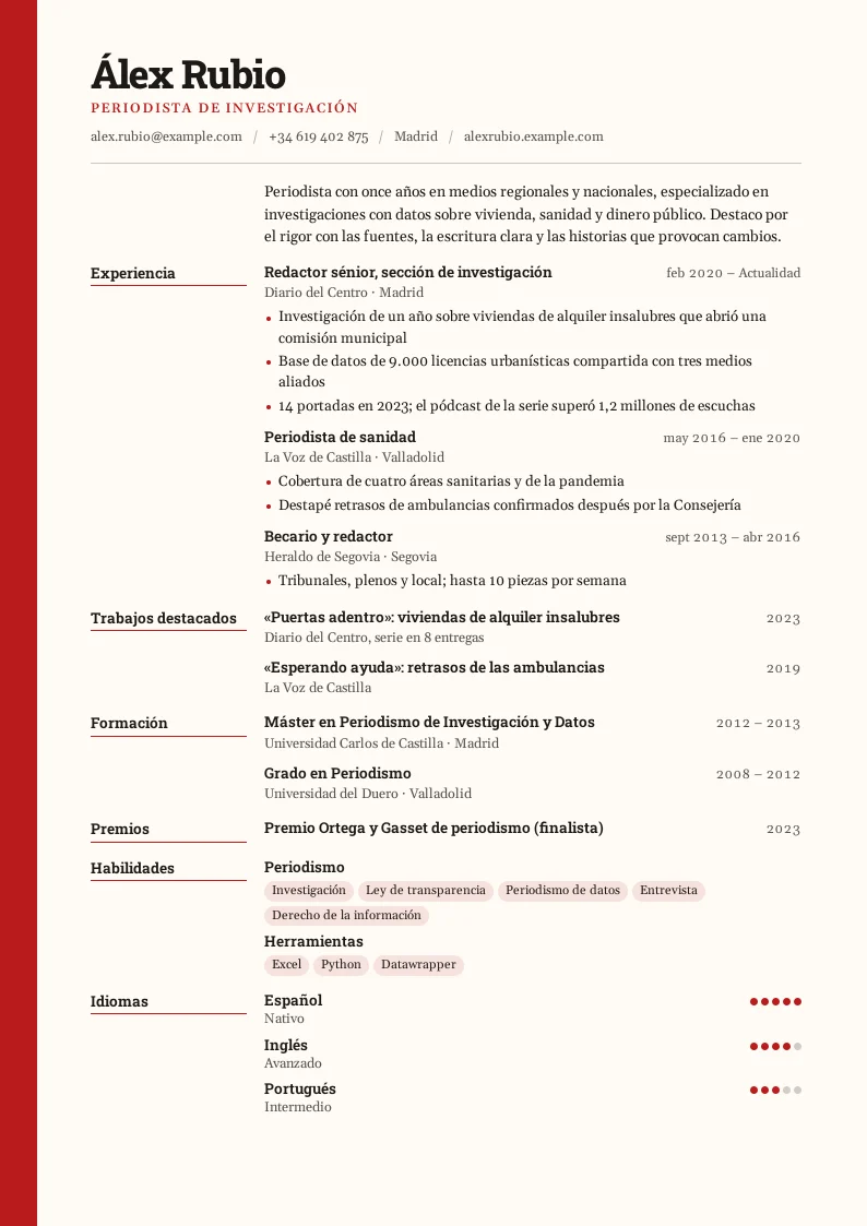 Captura de Redacción
