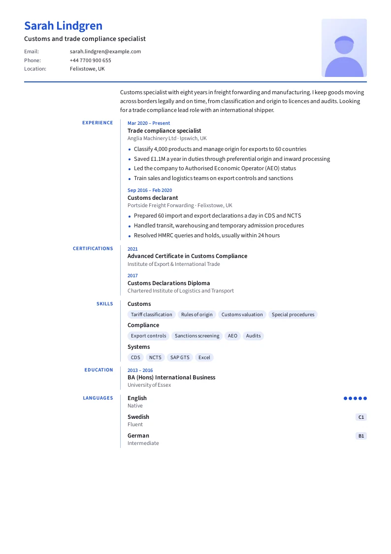 Screenshot of EU