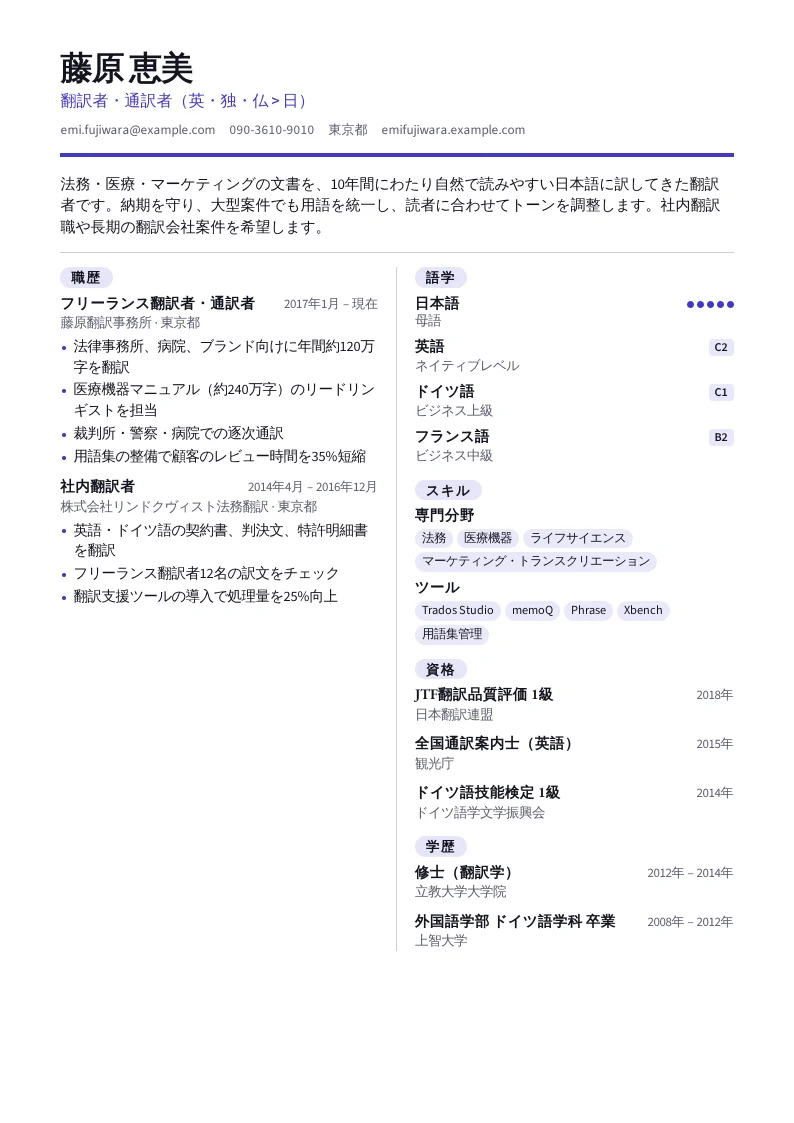 Lingua のスクリーンショット