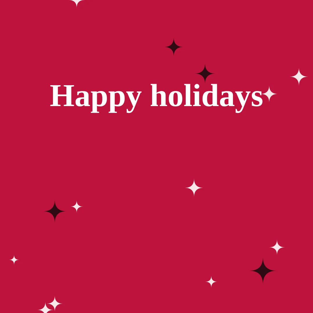 First frame of the Holiday Greeting video