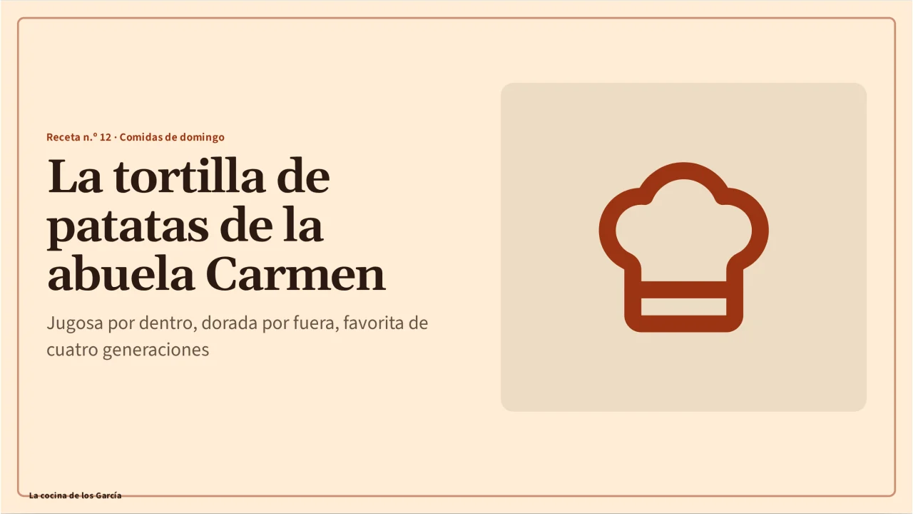 Captura de Receta familiar