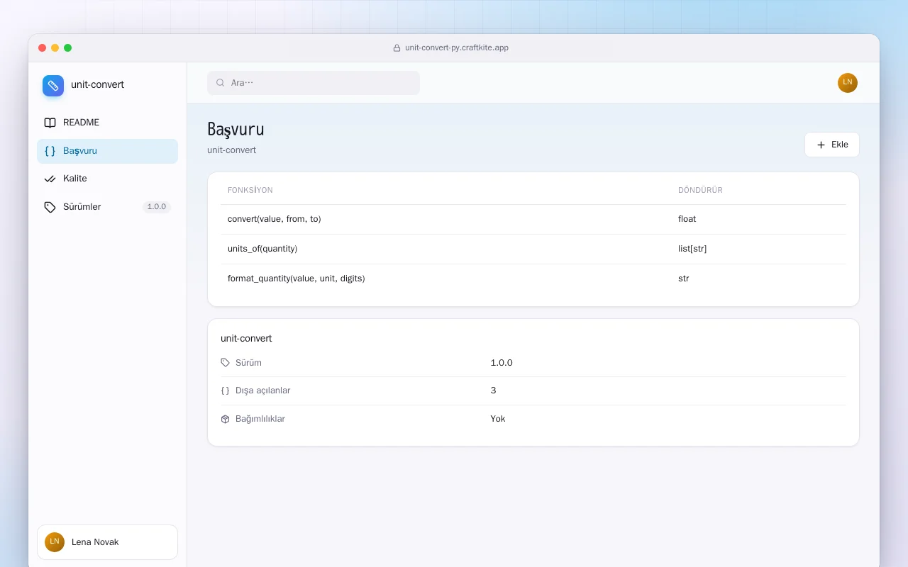 Birim Dönüştürücü (Python): Başvuru ekranı