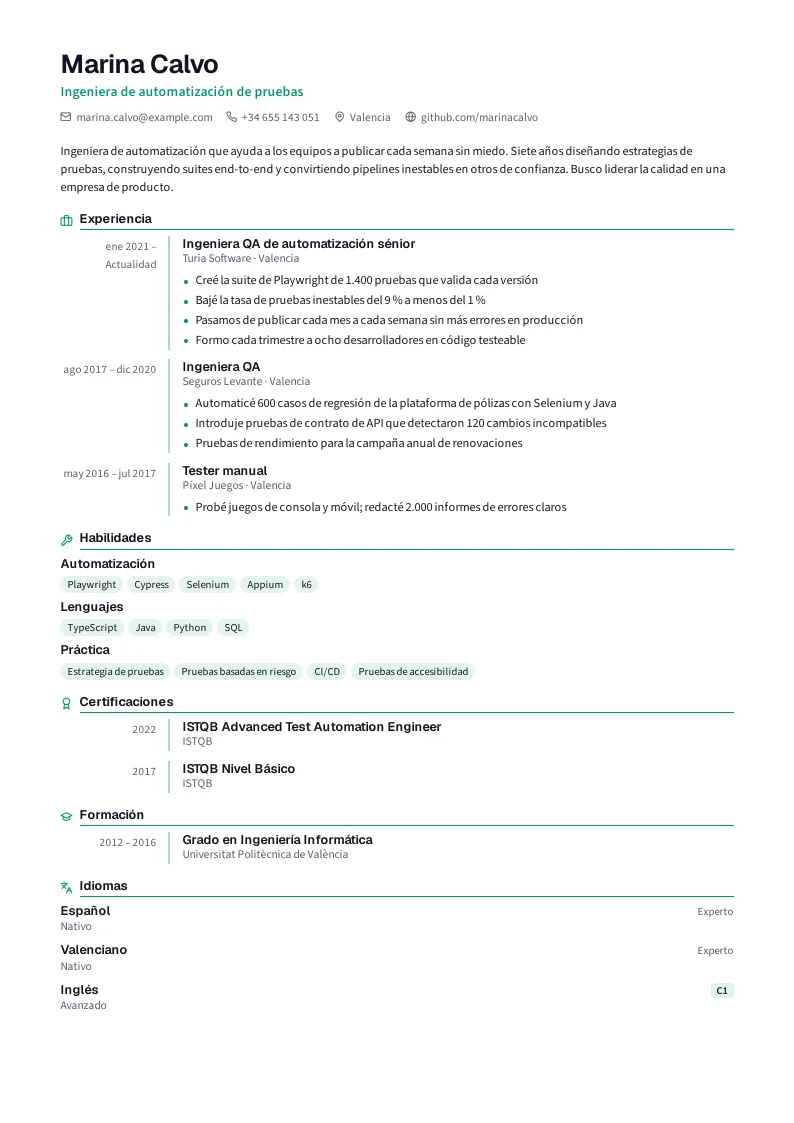 Captura de Checklist