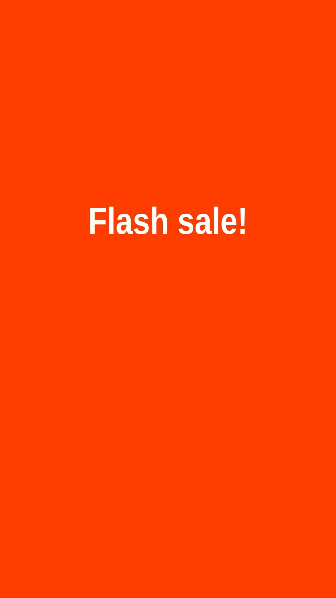 First frame of the Flash Sale video