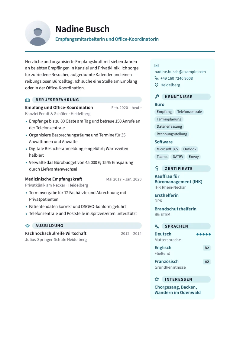 Screenshot von Welcome