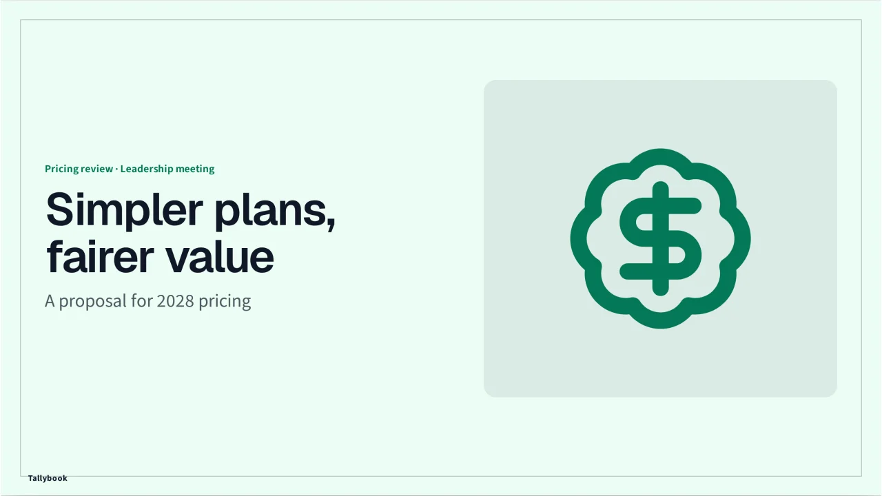 Screenshot of Price Book