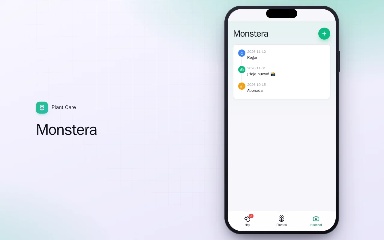 Cuidado de plantas (Flutter): la pantalla Monstera