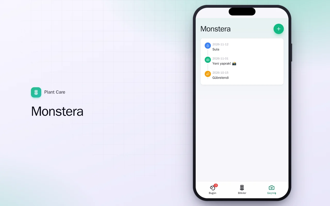 Bitki Bakımı (Flutter): Monstera ekranı