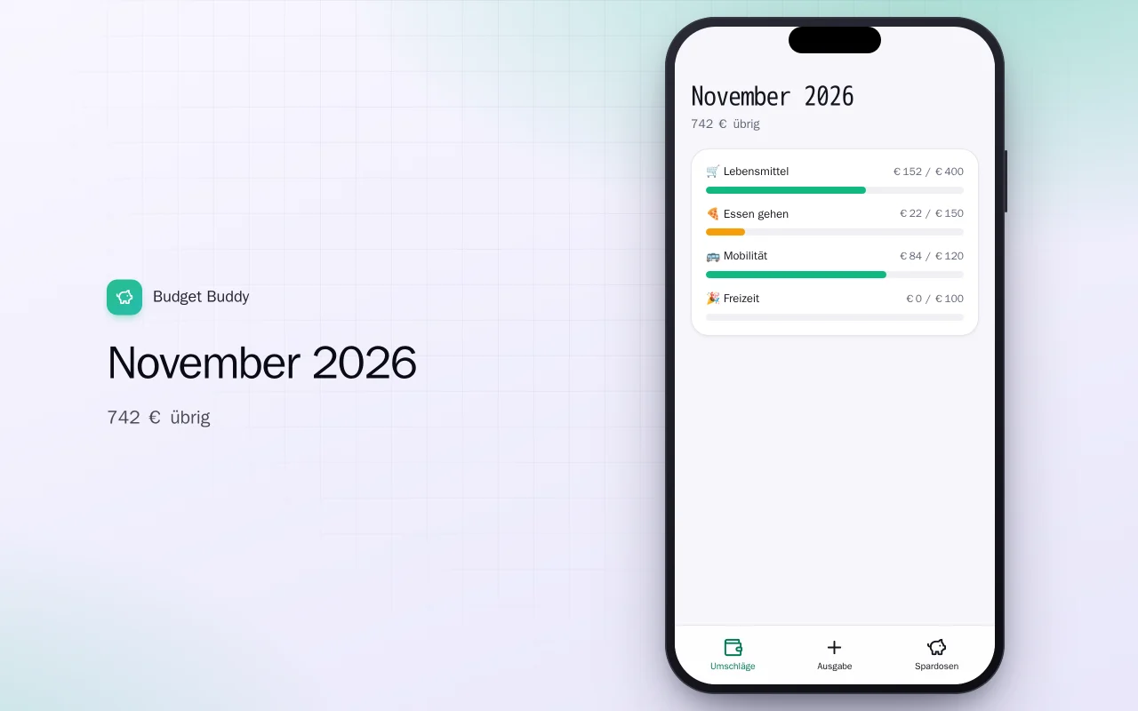 Budget Buddy (Flutter): der Bildschirm „November 2026“