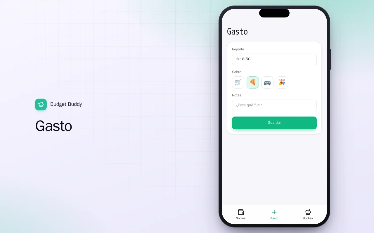 Budget Buddy (Flutter): la pantalla Gasto