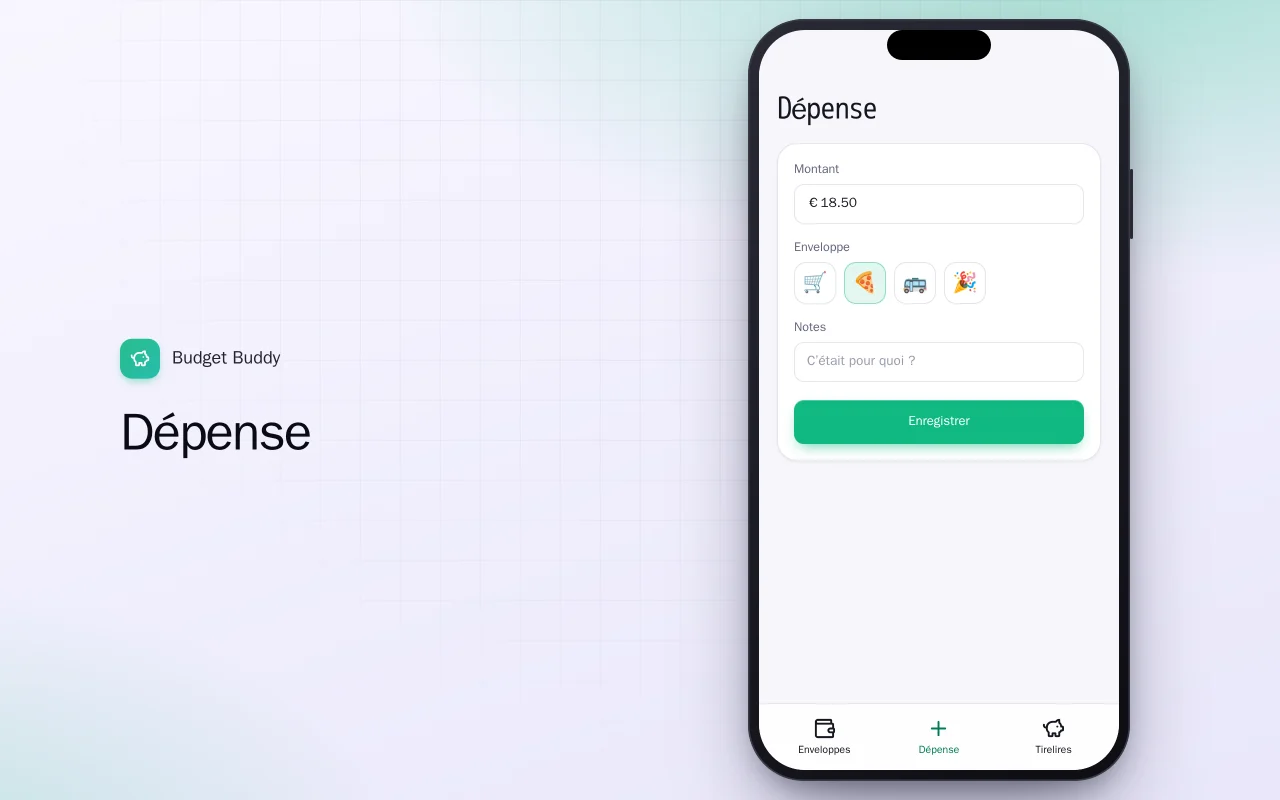 Budget Buddy (Flutter) : l’écran Dépense