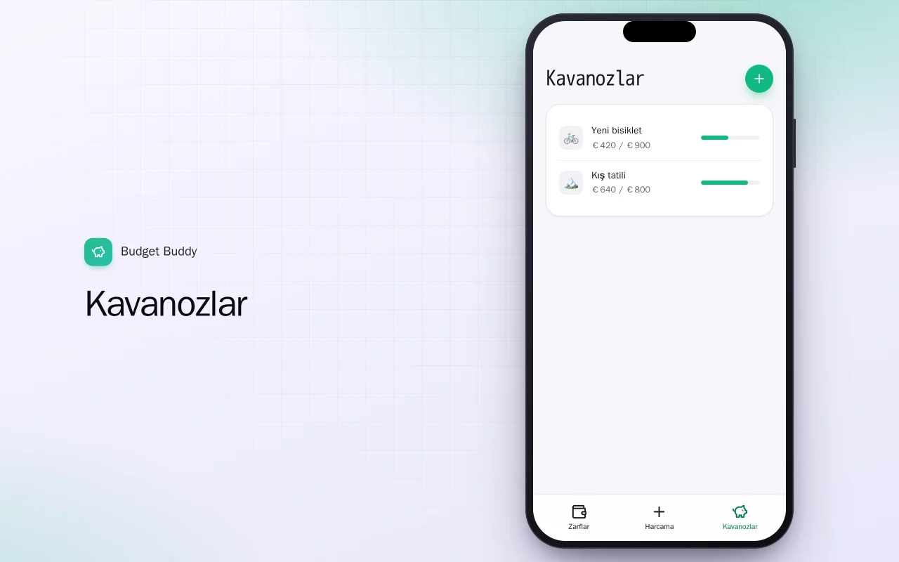 Bütçe Dostu (Flutter): Kavanozlar ekranı