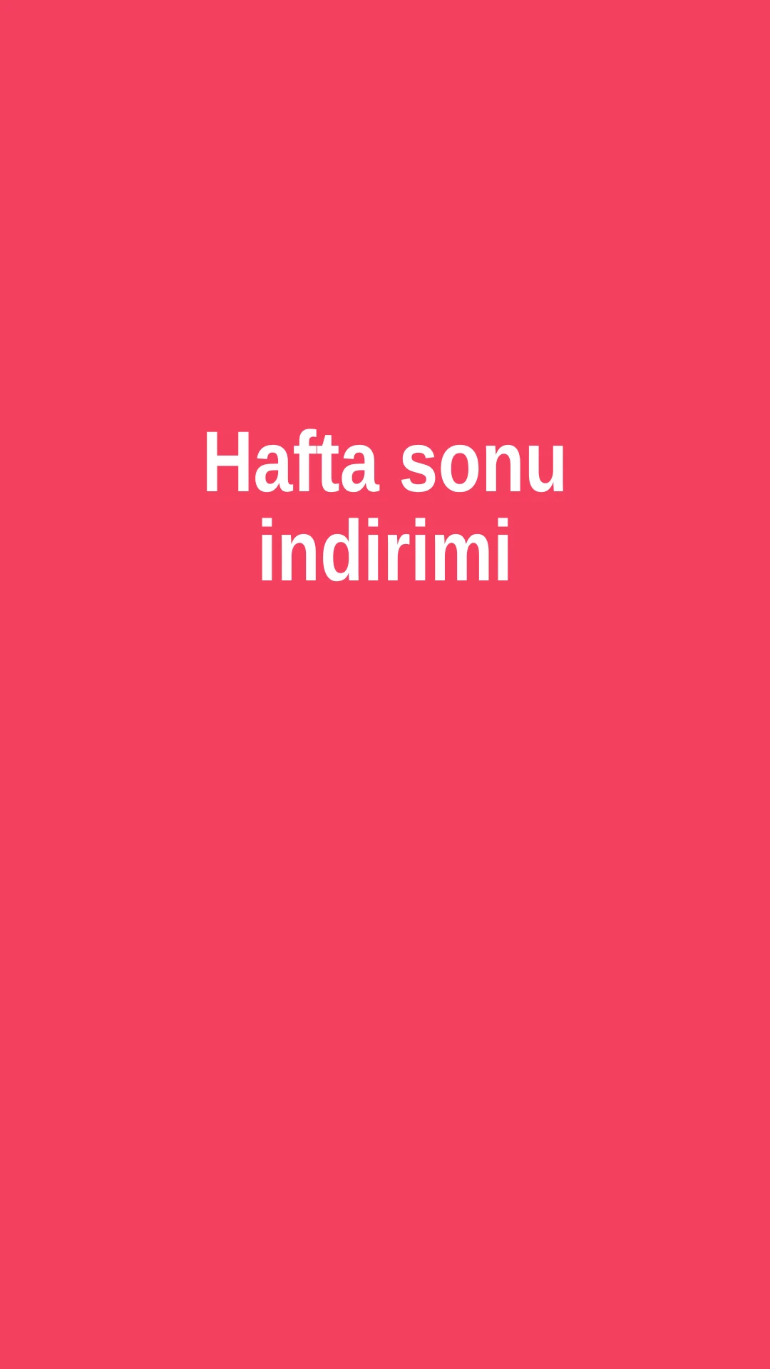 Hafta Sonu İndirimi videosunun ilk karesi