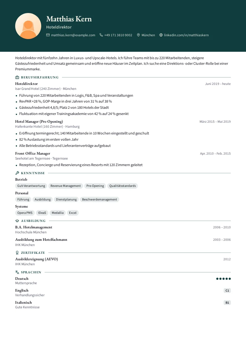 Screenshot von Concierge