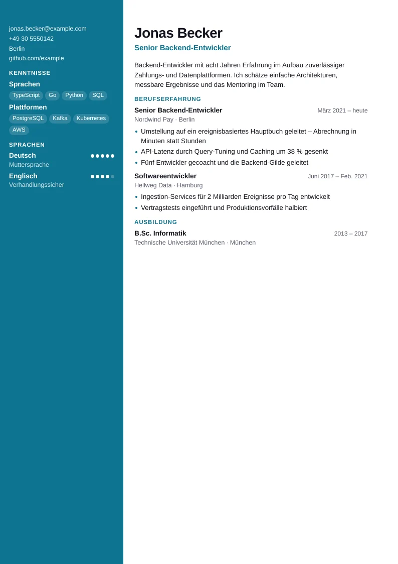 Screenshot von Produktmanager