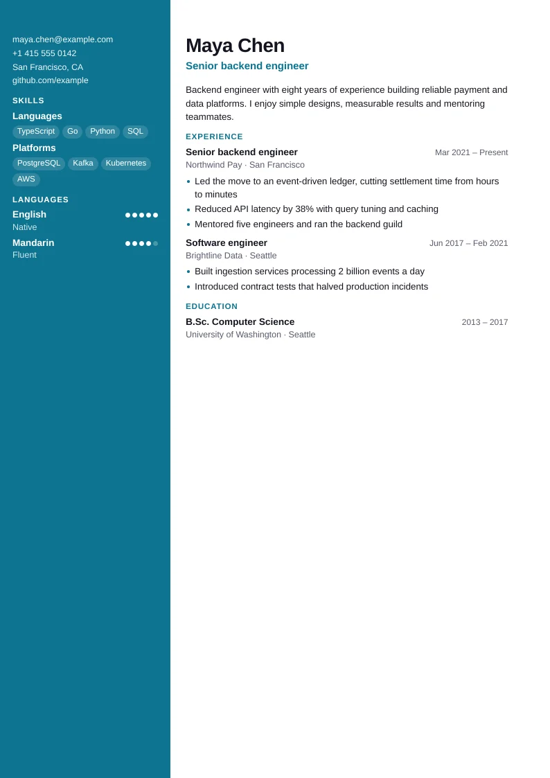 Screenshot of Product manager