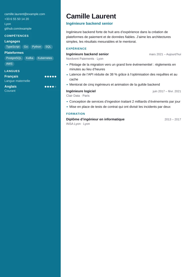 Capture de Chef de produit