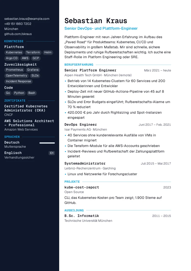 Screenshot von Pipeline