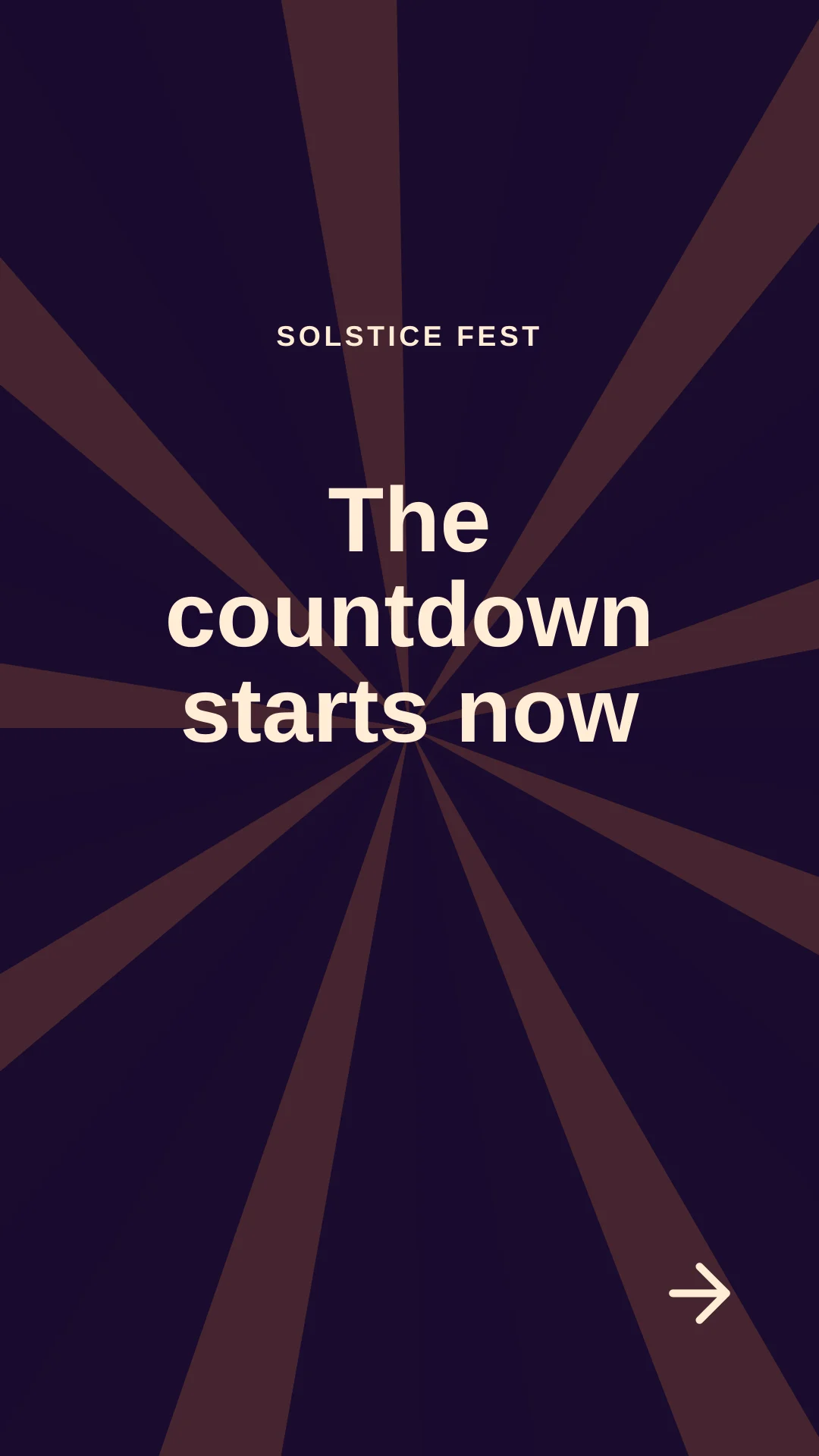 First frame of the Event Countdown video