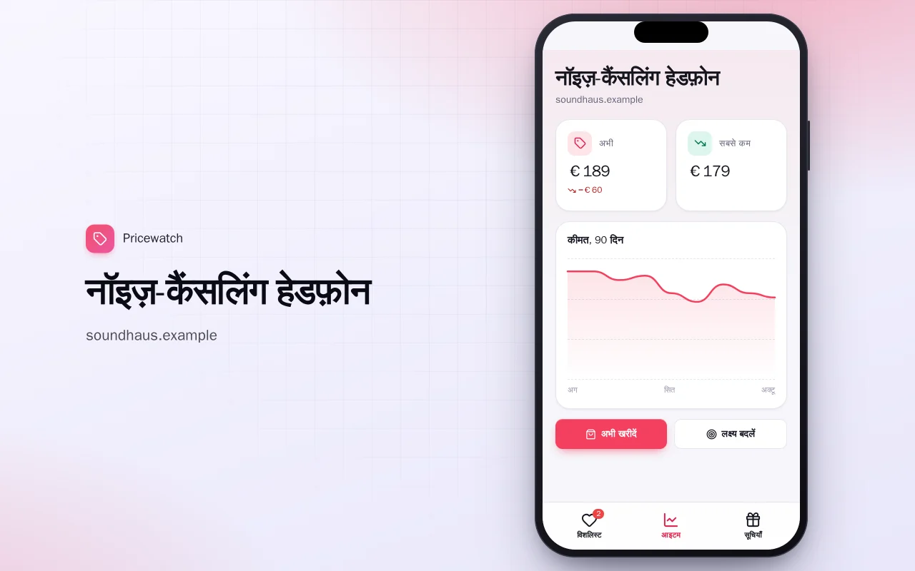 कीमत गिरने वाली विशलिस्ट: नॉइज़-कैंसलिंग हेडफ़ोन स्क्रीन