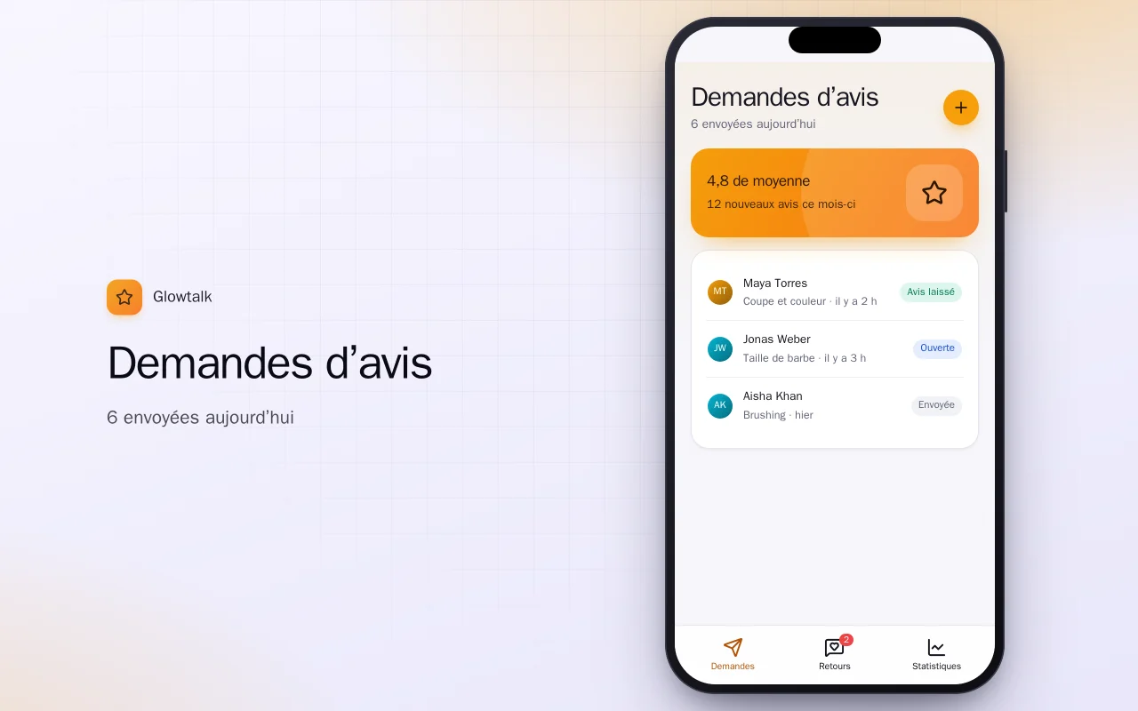Demandes d’avis : l’écran Demandes d’avis