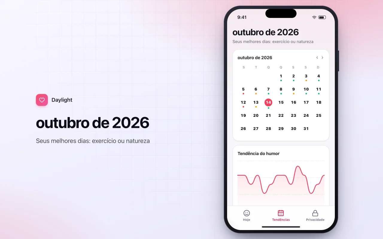 Diário de humor e gratidão: a tela outubro de 2026