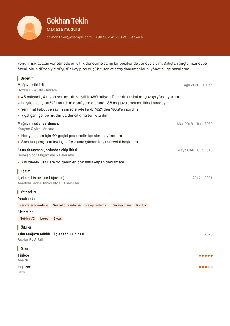 Vitrin ekran görüntüsü