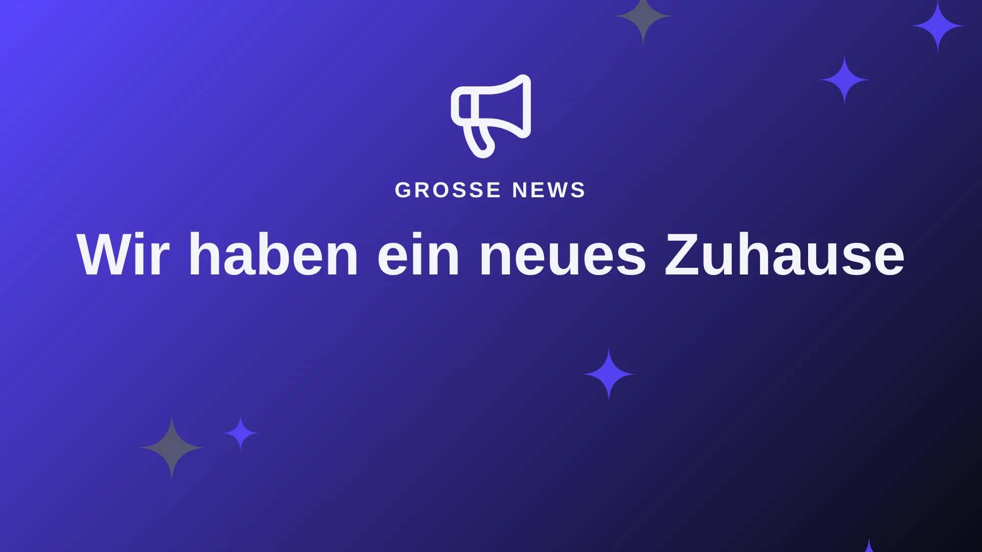 Erstes Bild des Videos Große Ankündigung