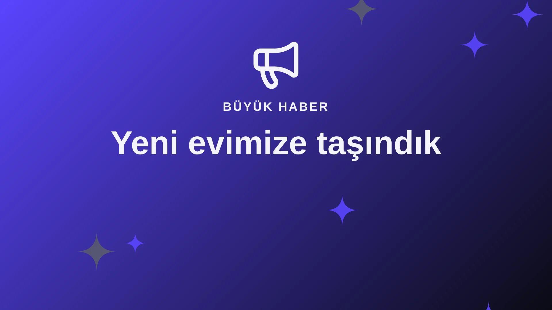 Büyük Duyuru videosunun ilk karesi