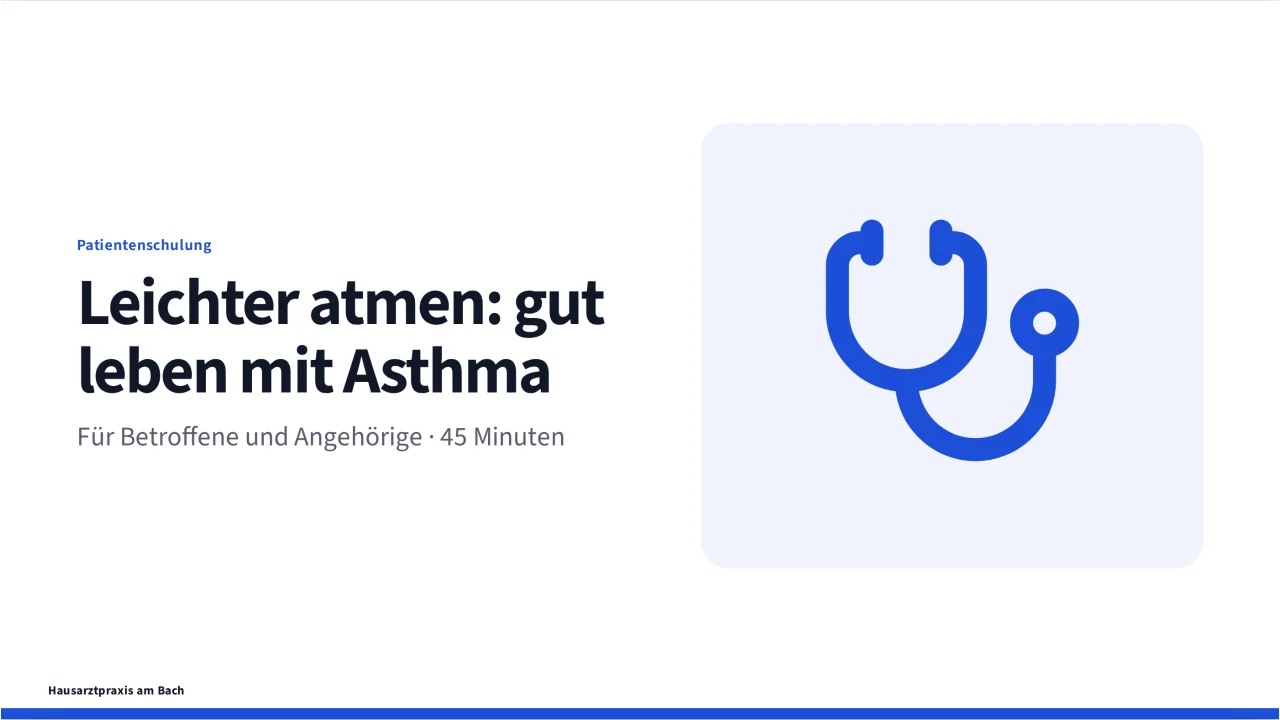 Screenshot von Behandlungsleitfaden