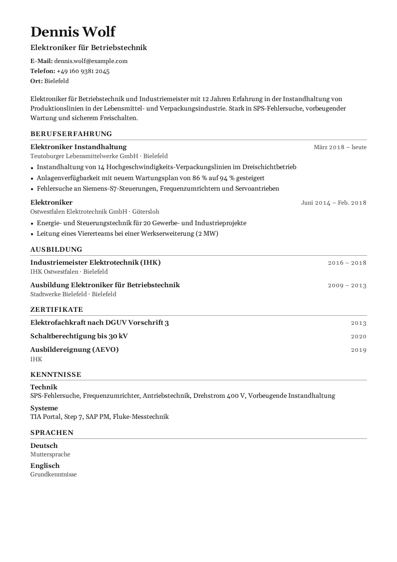 Screenshot von Klar Serif
