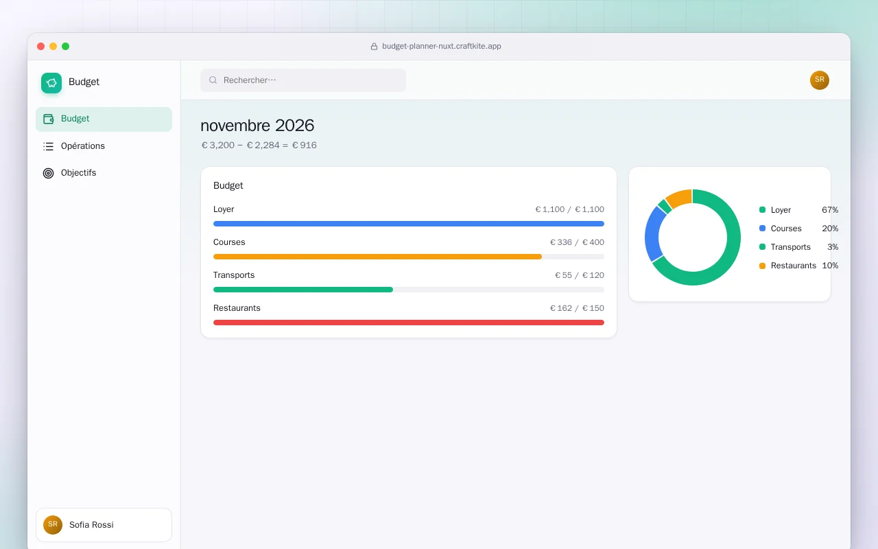 Planificateur de budget (Nuxt) : l’écran novembre 2026