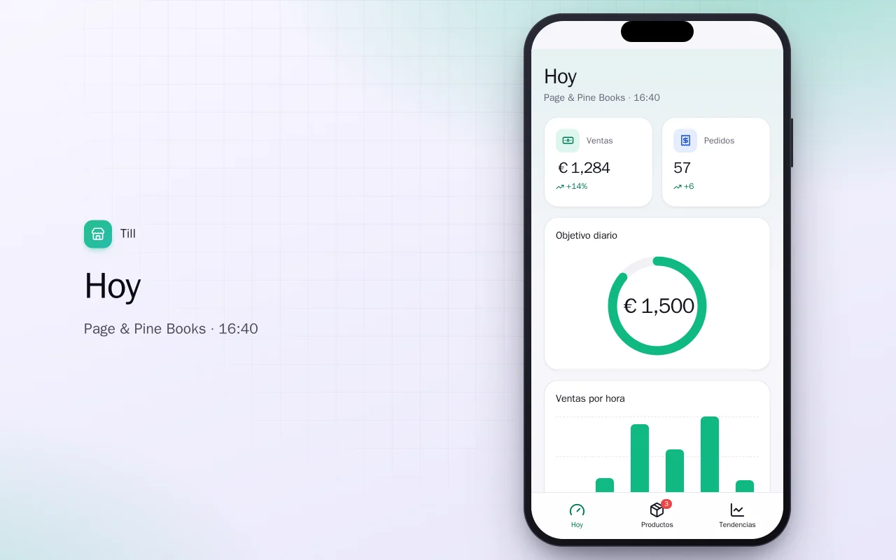 Panel de ventas de bolsillo: la pantalla Hoy