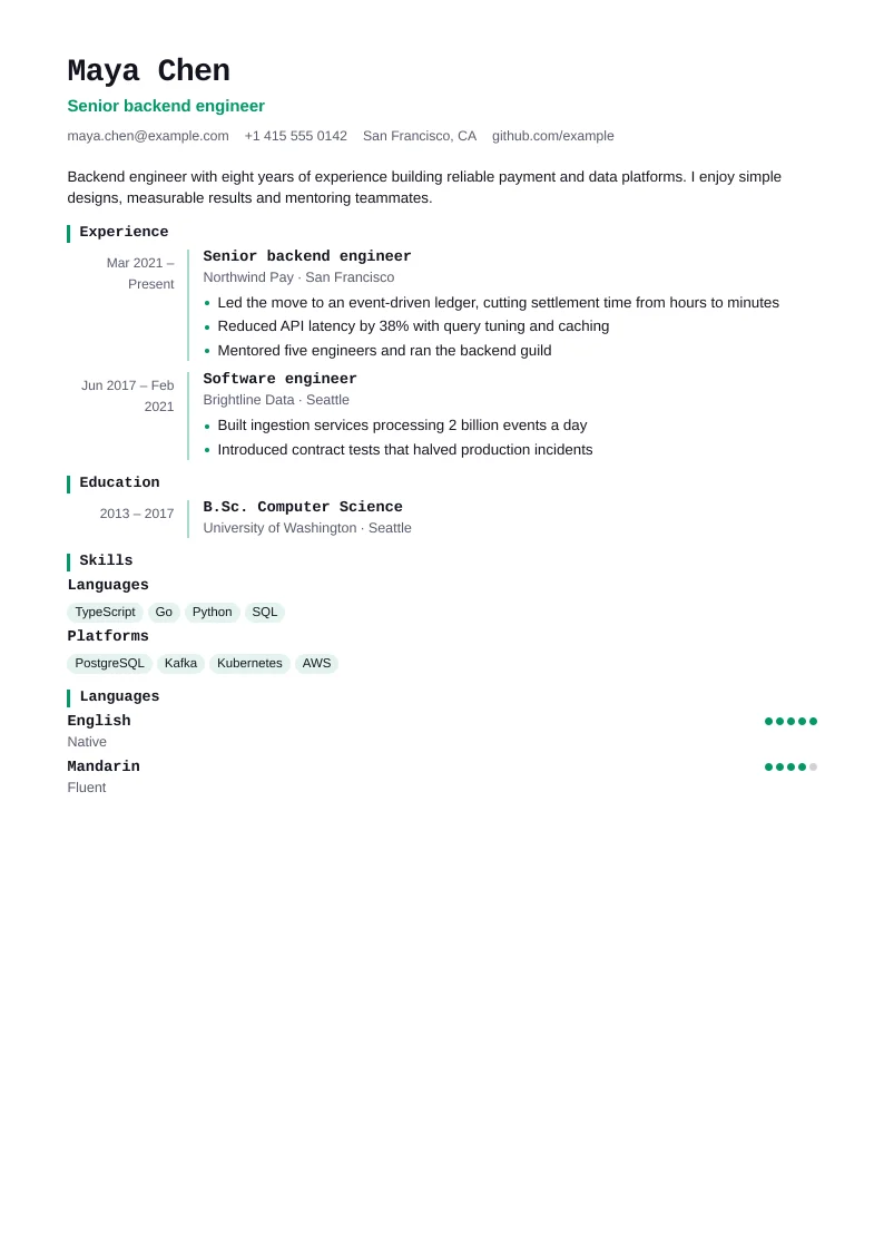 Screenshot of Developer