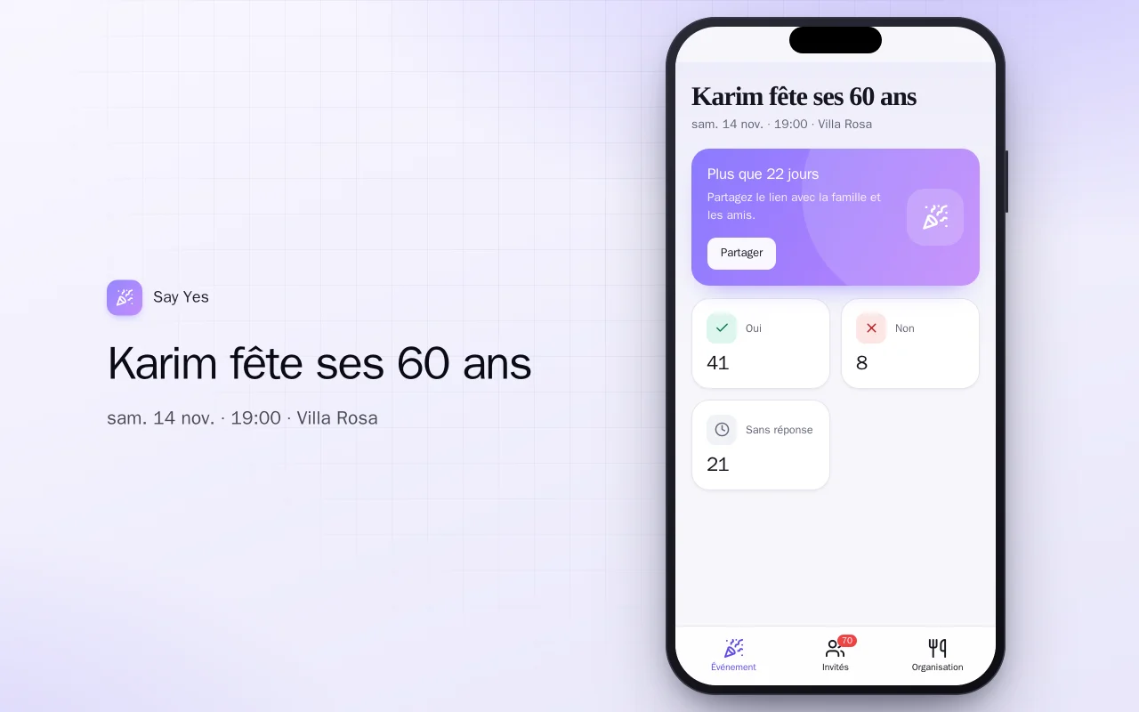 Réponses et liste d’invités : l’écran Karim fête ses 60 ans