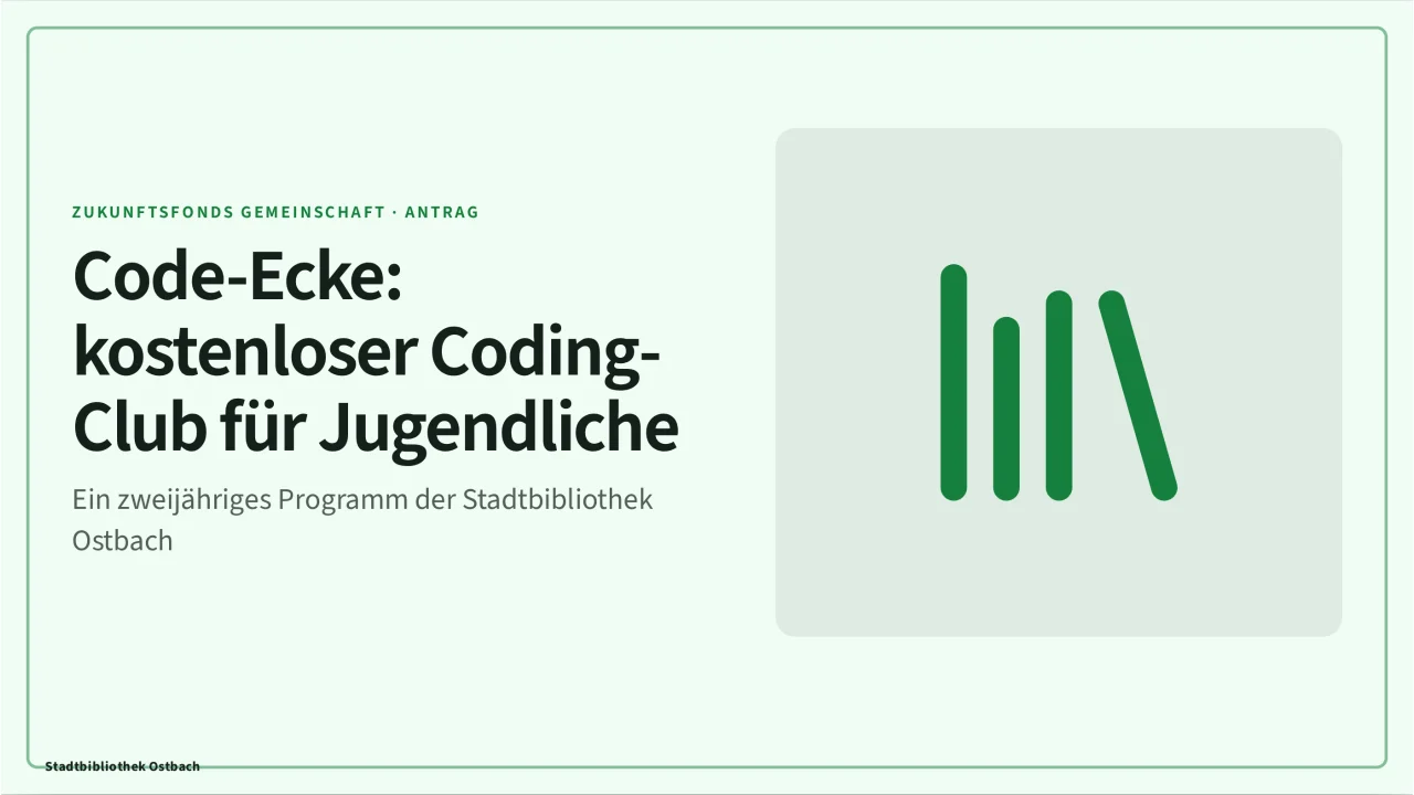Screenshot von Förderantrag